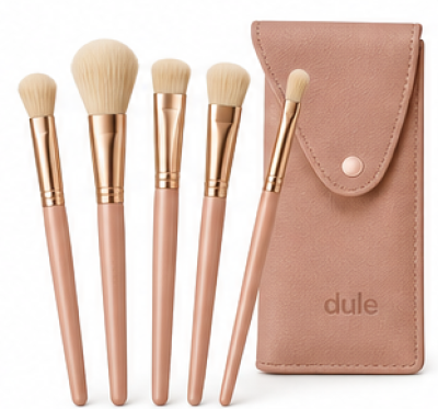 Kit Pincéis de Maquiagem 5 peças